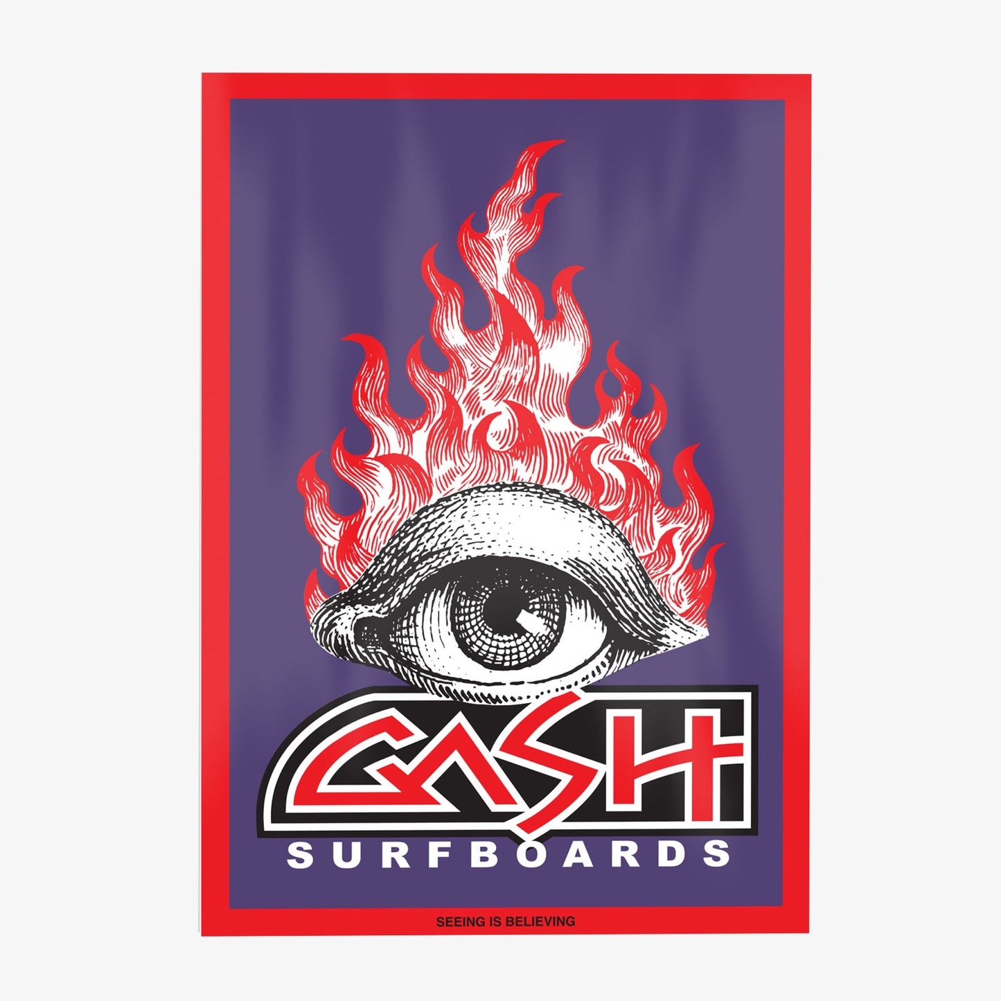 FLAMING EYE A2 POSTER