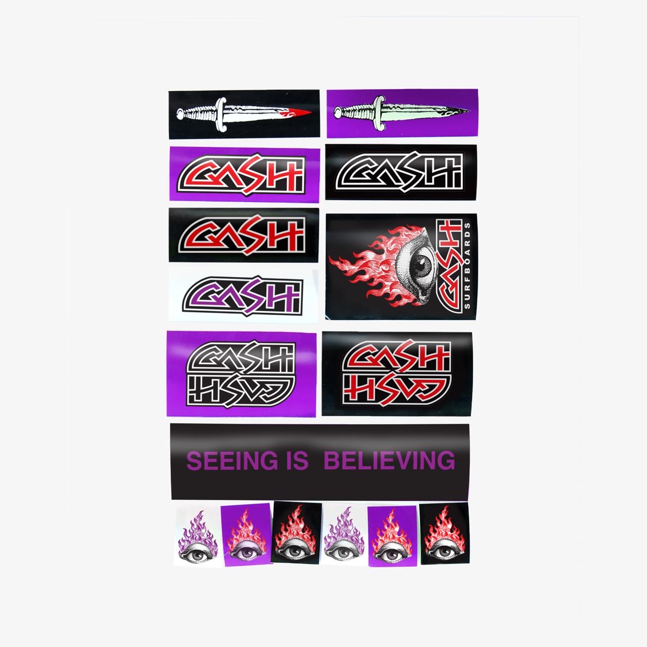 FLAMING EYE 1oz STICKER BAGGIE