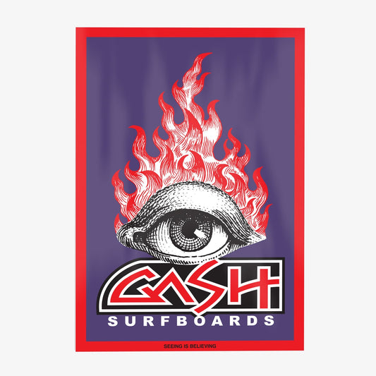 FLAMING EYE A2 POSTER